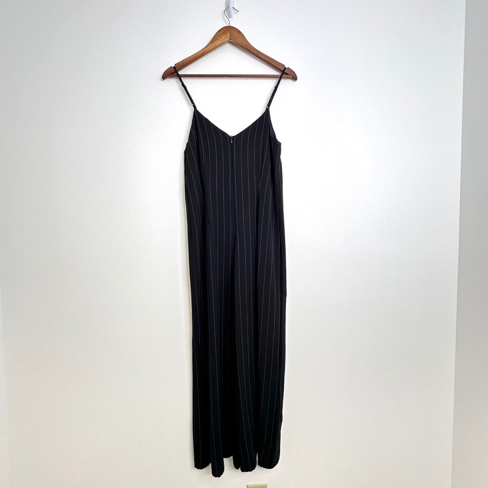 Cupcakes‎ and Cashmere Lana Pinstripe Wide Leg Jumpsuit Black Size S - Picture 6 of 7